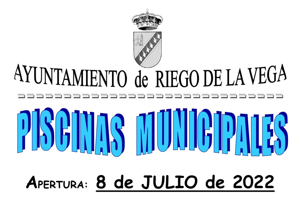 Apertura piscinas municipales